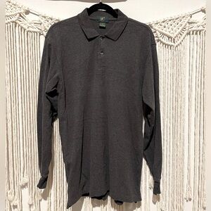 Club Room Old Money Buttoned Long-Sleeve Shirt/Sweater Sz M
